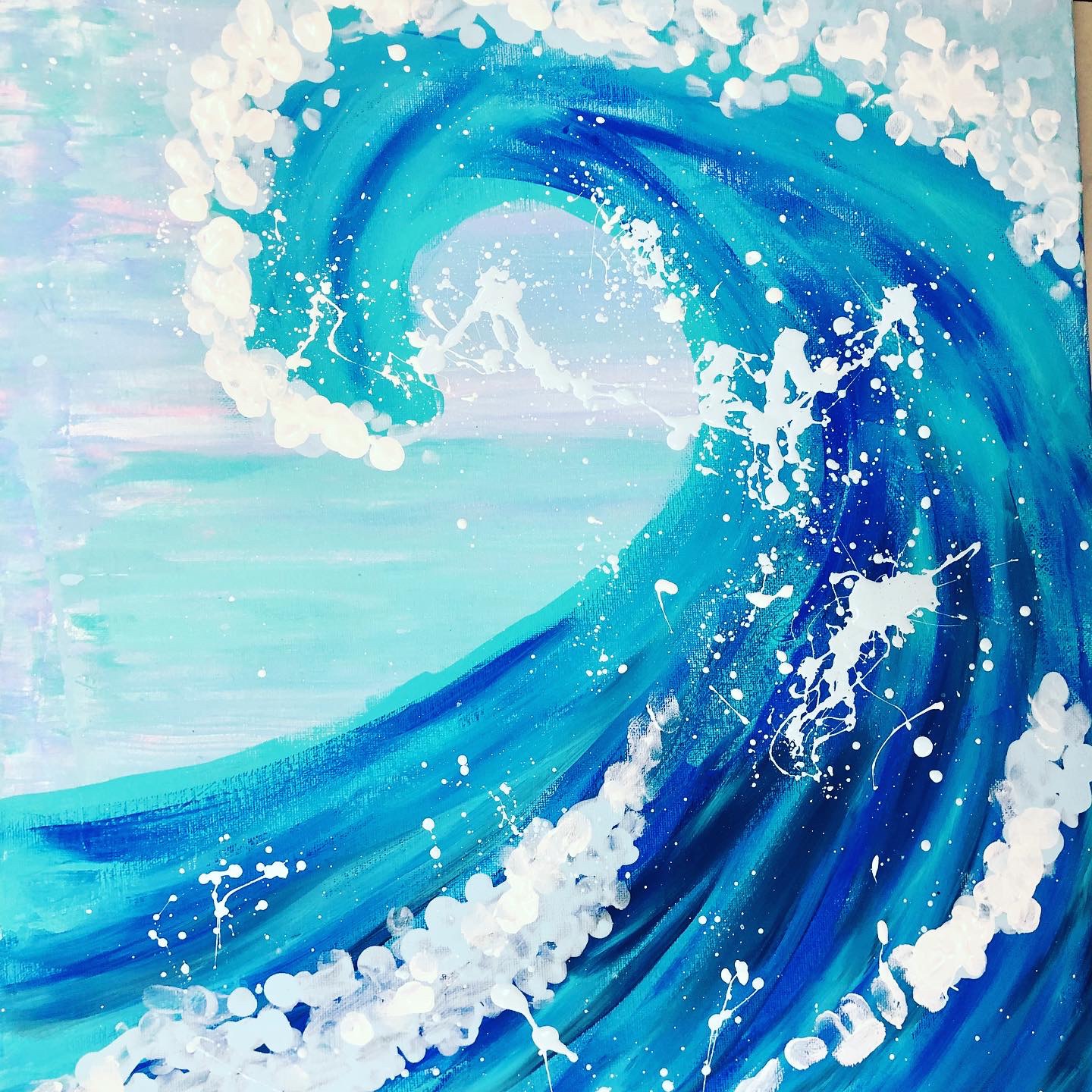 OCEAN WAVE ART LESSON Grade k8 Art Teacher in LA